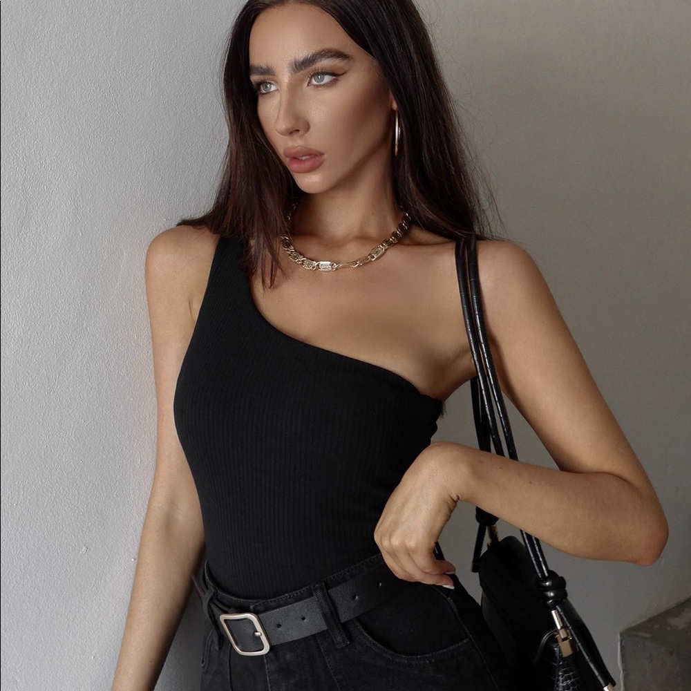 Princess Polly Rueful One shoulder bodysuit